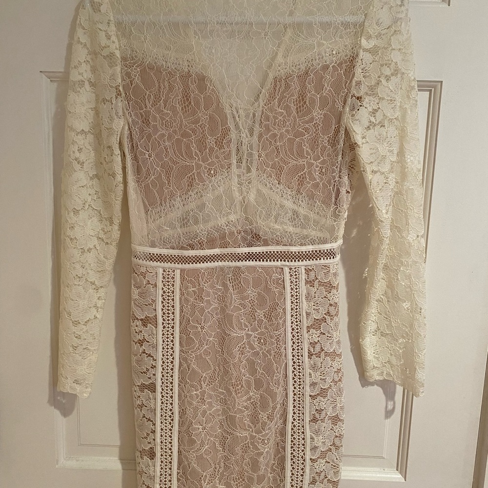 Express white lace dress, size xs